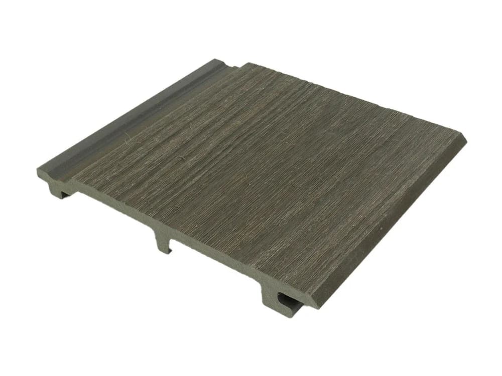 Tömör, koextrudált 3D WPC falburkoló panel, dióbarna, 175 × 21 mm – 1. kép